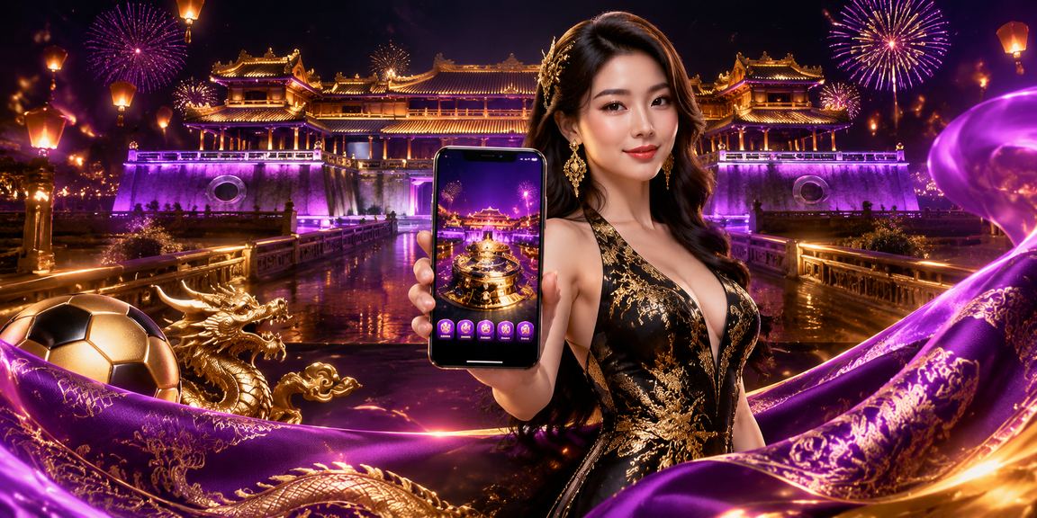 Người dùng tại Huế mặc áo dài theo dõi tiền thưởng trên điện thoại