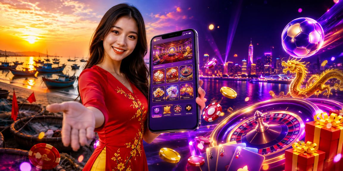 Người dùng tại Mũi Né sử dụng điện thoại theo dõi casino và giải thưởng bên bãi biển