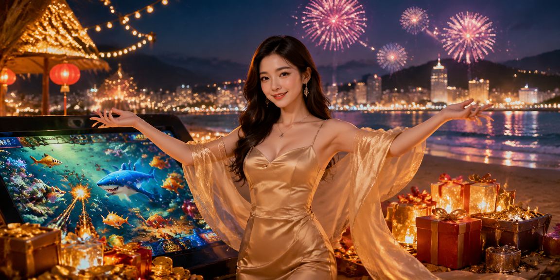 Người dùng tại Quy Nhơn chơi game bắn cá trực tuyến bên bờ biển